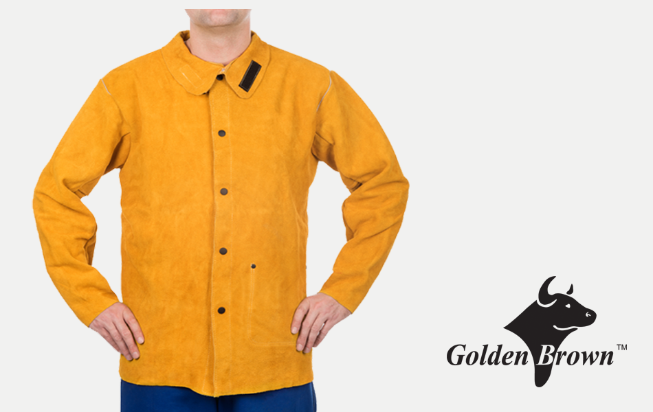 Welding Apparel: Golden Brown Leather